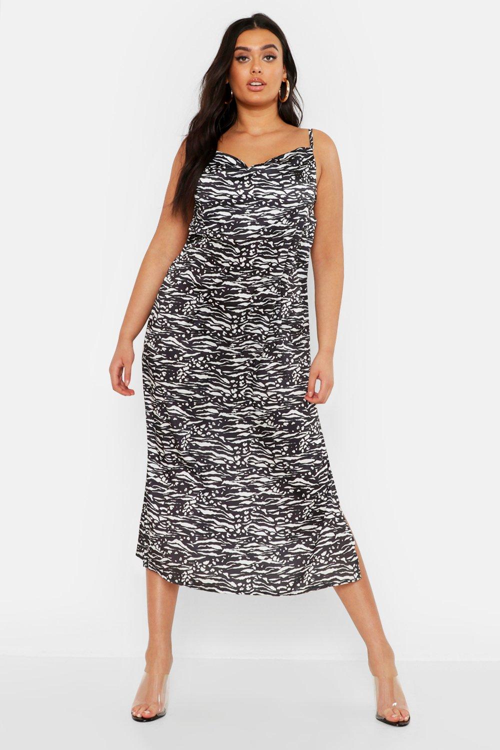 boohoo tiger print dress