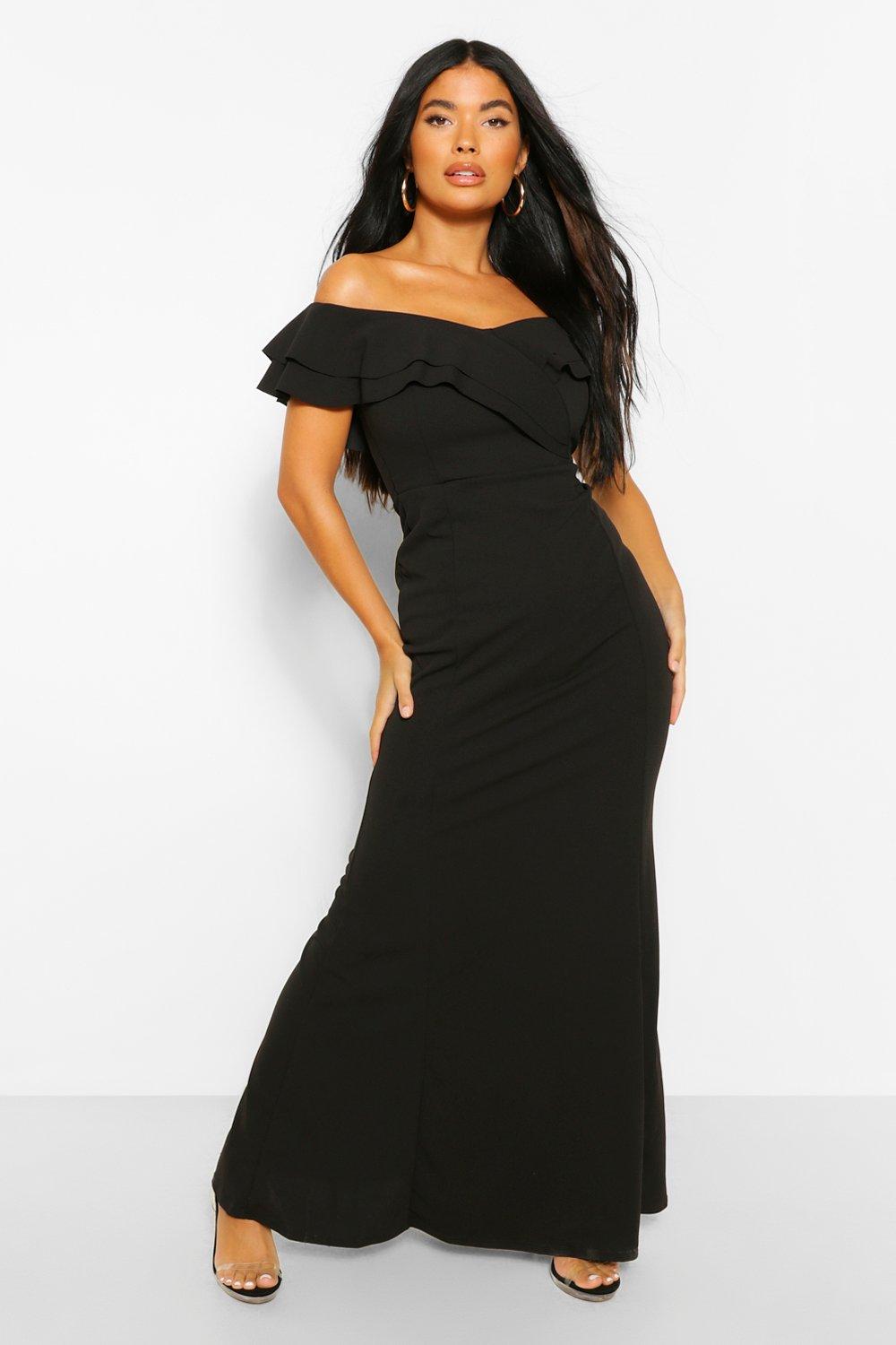 bardot split dress