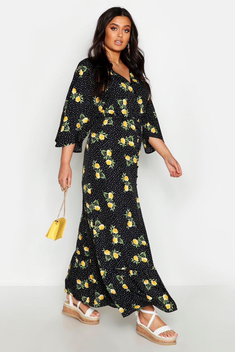 boohoo maxi floral dress