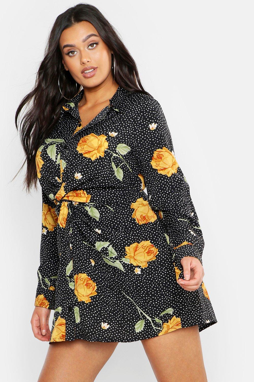 boohoo sunflower dress