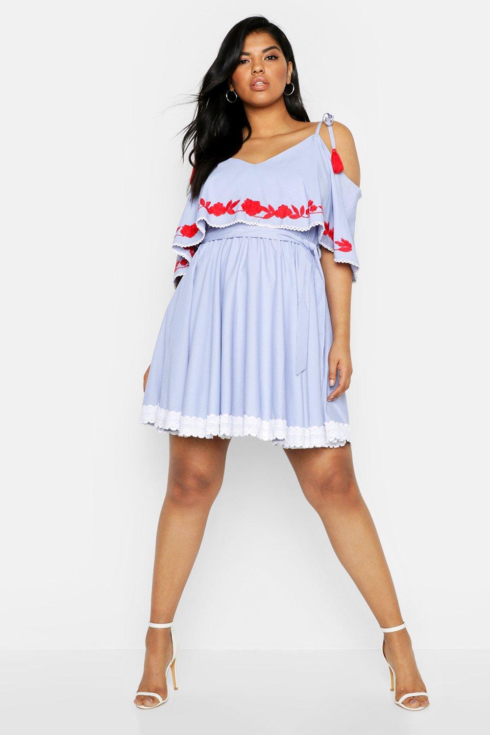 boohoo pom pom dress