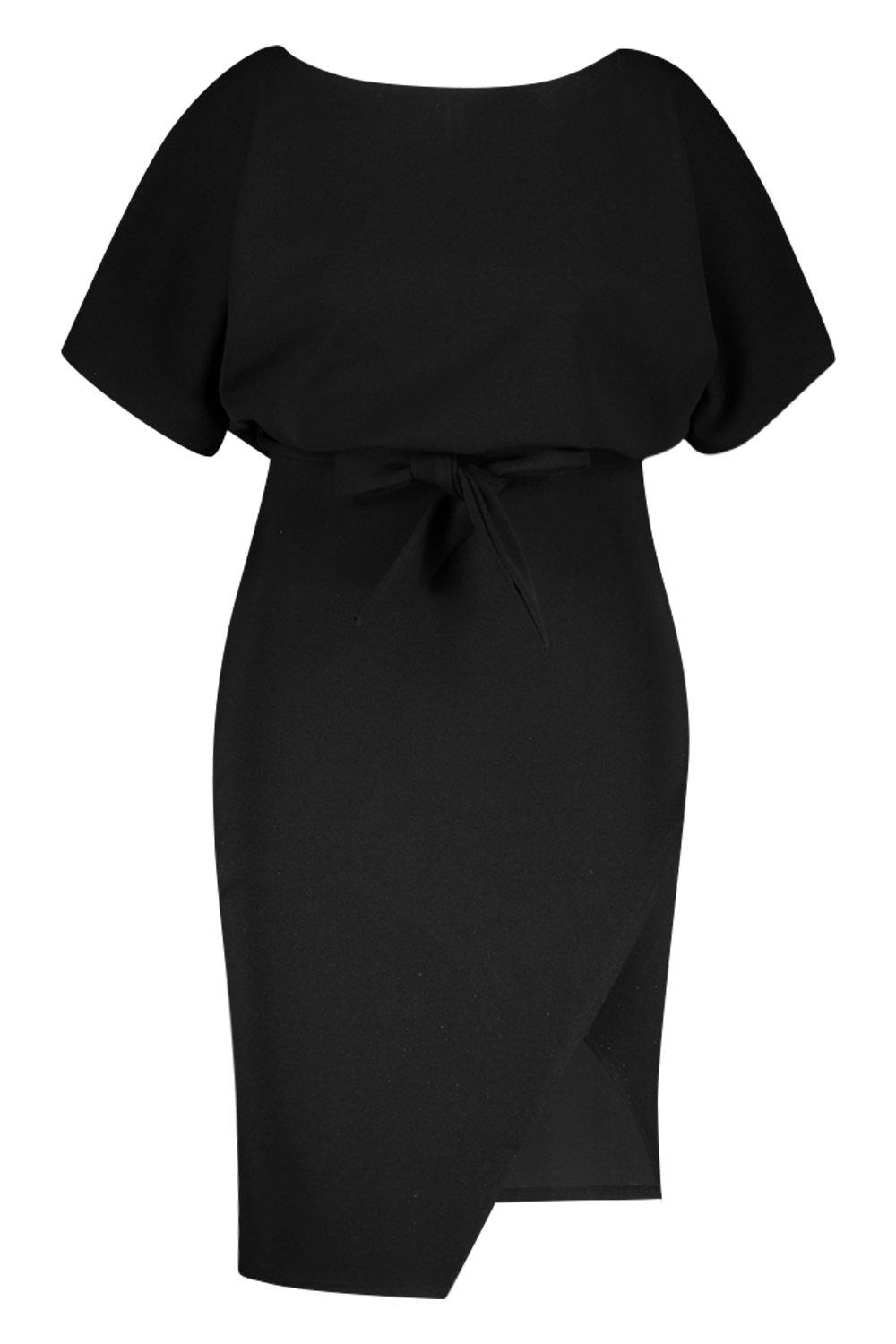 plus double layer midi dress