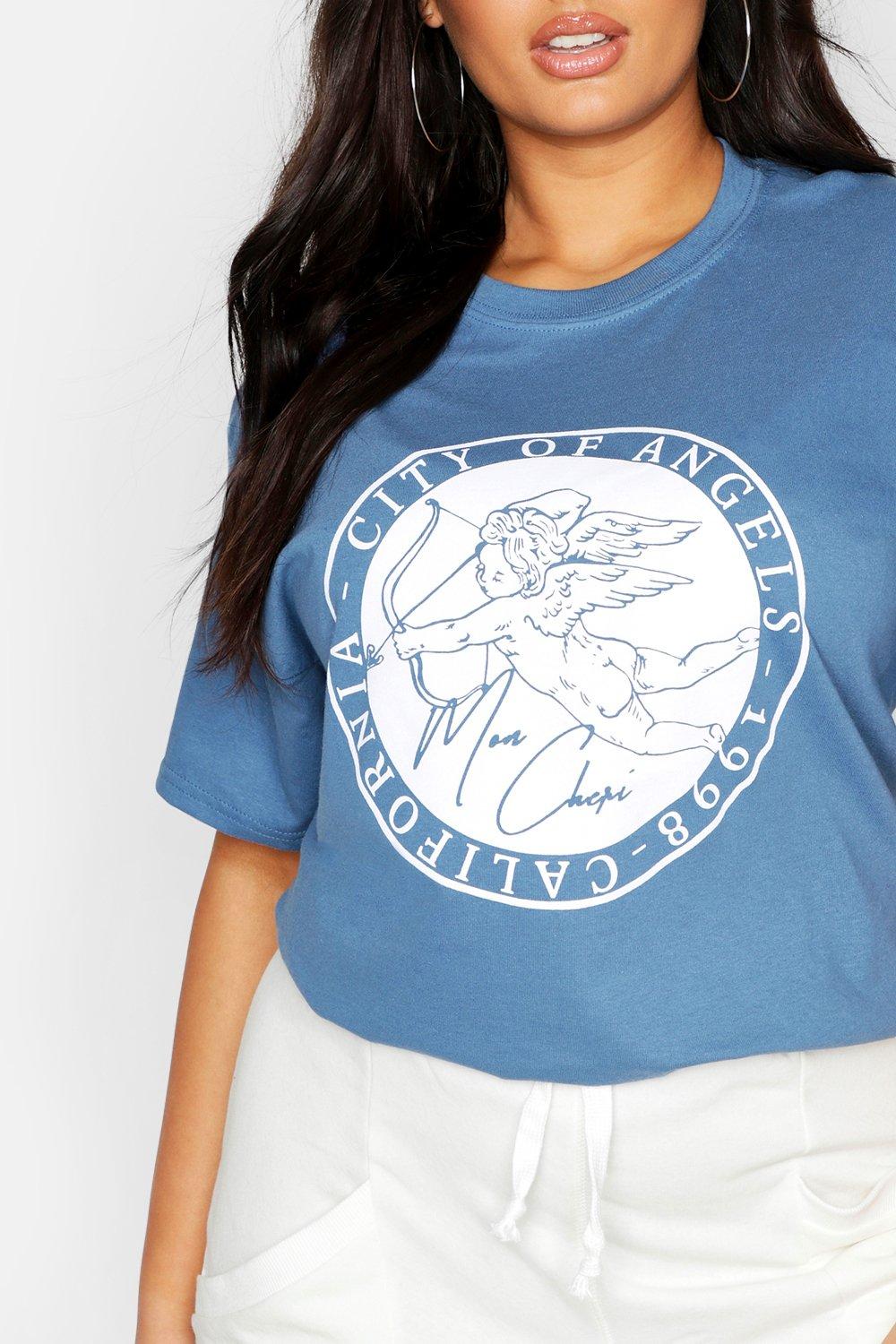 blue cherub shirt