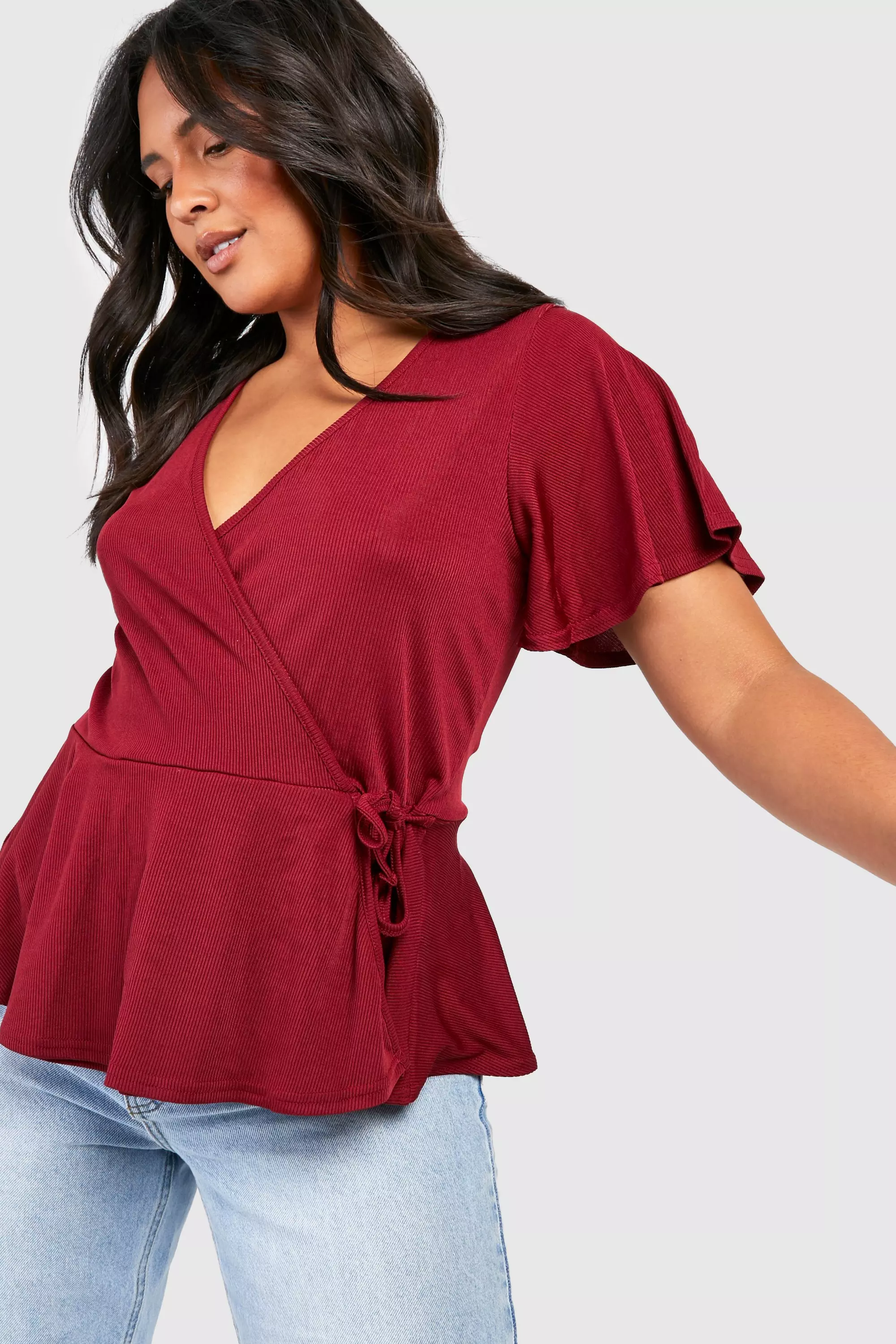 Cap sleeve store peplum top