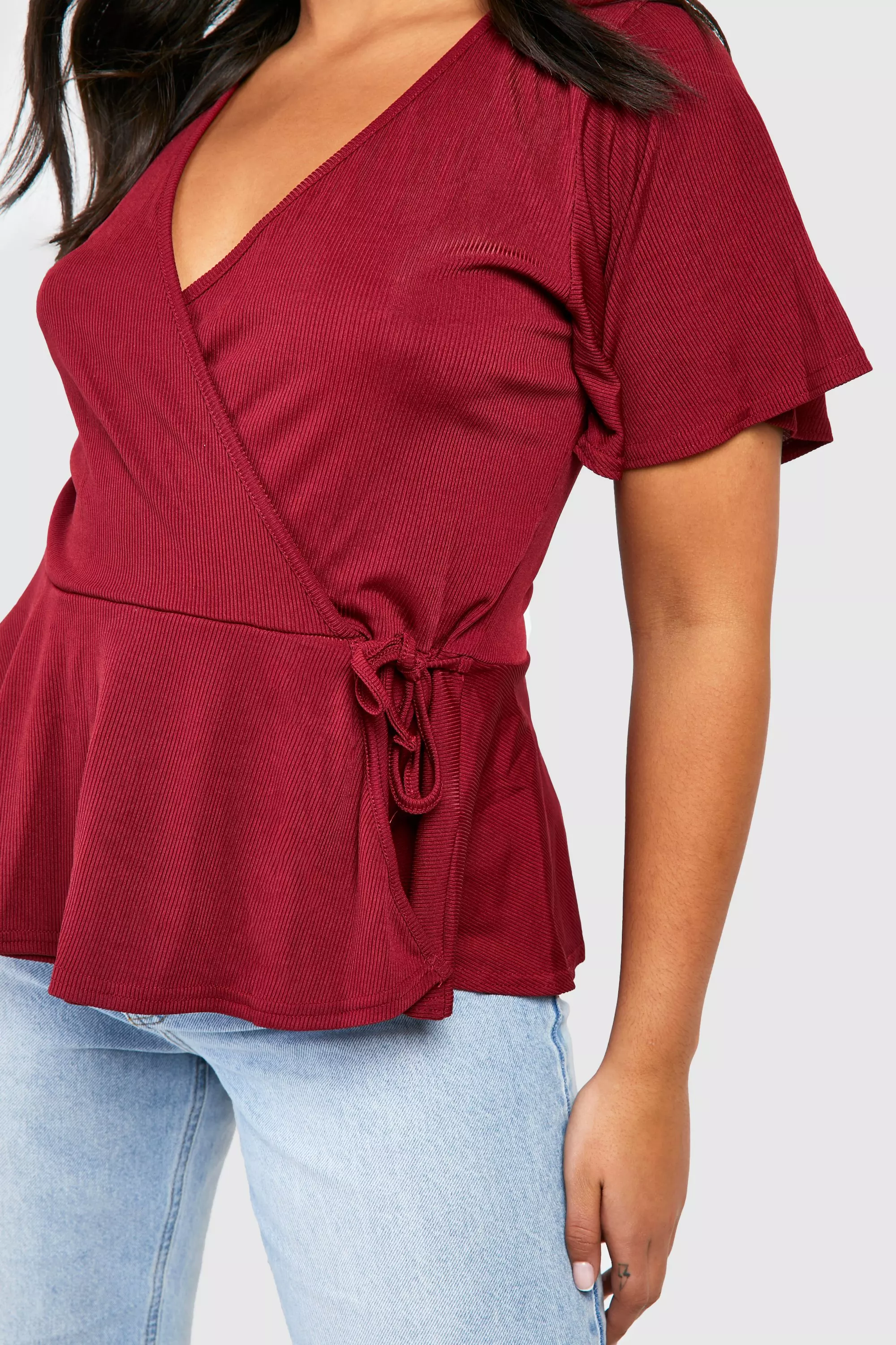 Cap sleeve store peplum top