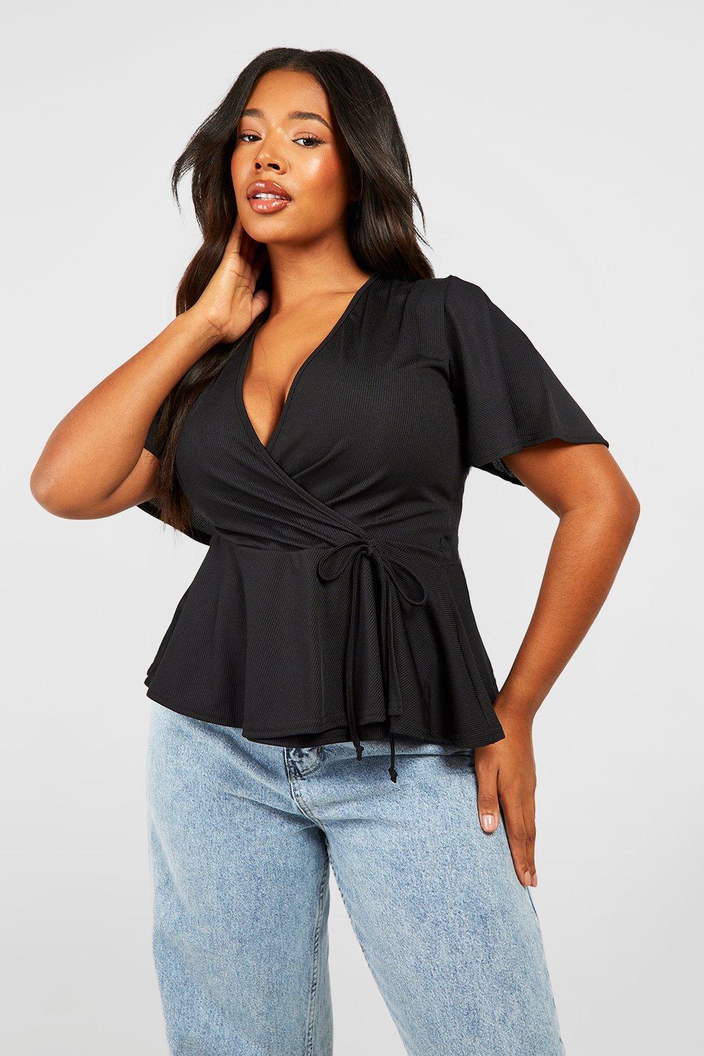 boohoo peplum top