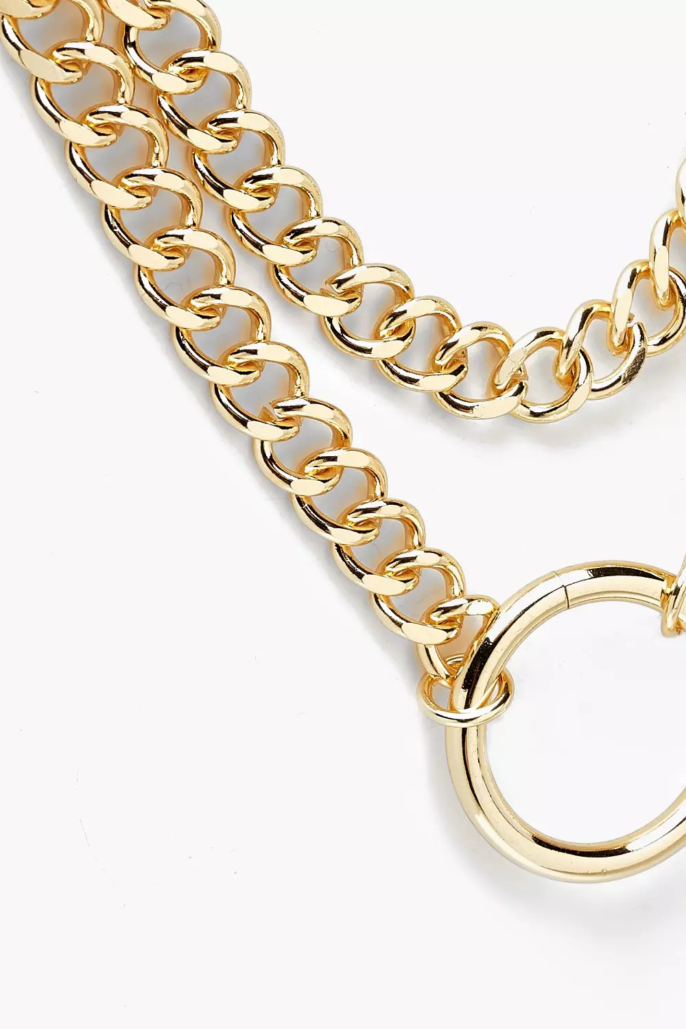 Plus O Ring Detail Chain Choker Boohoo Finland