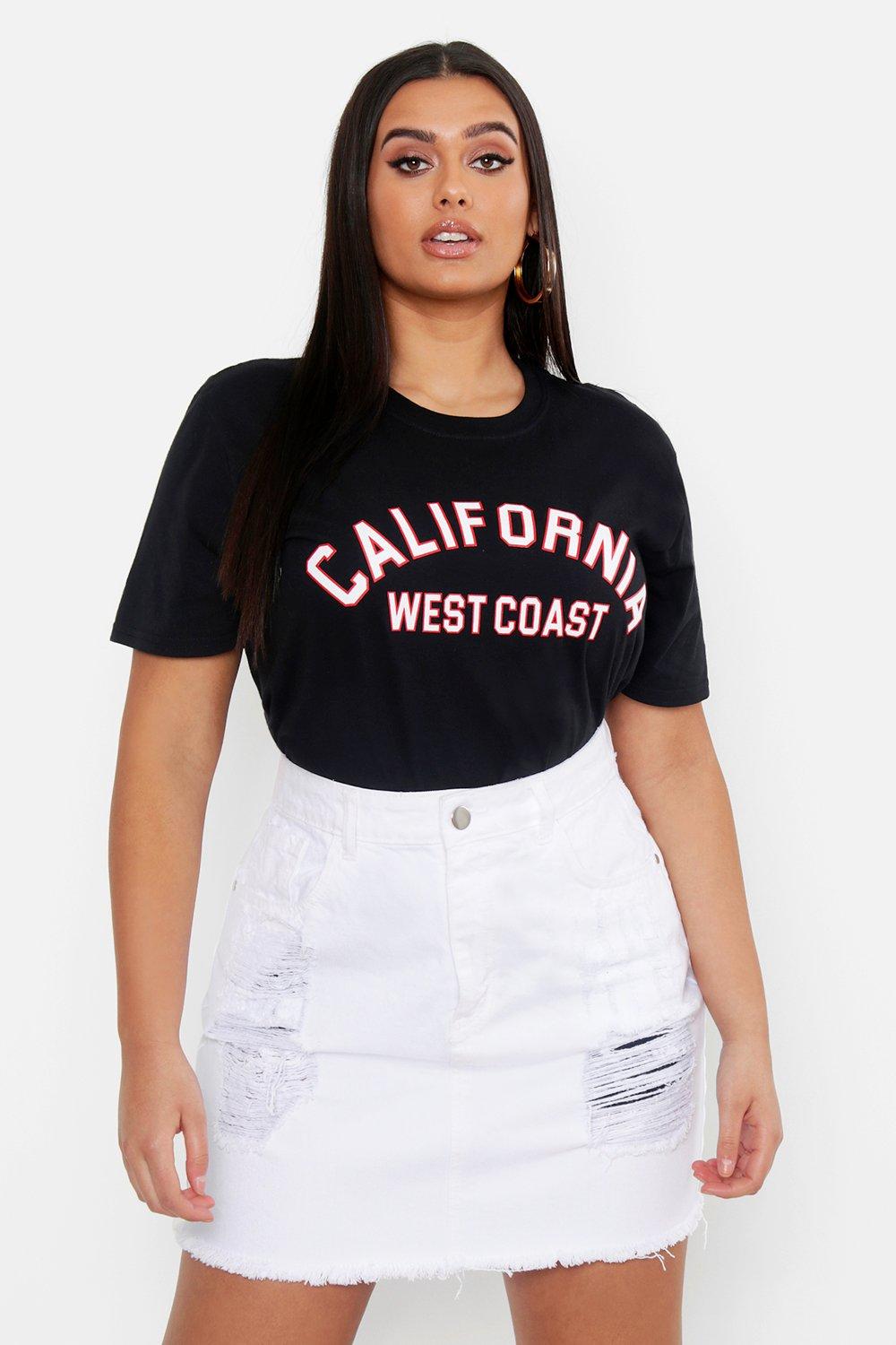 boohoo plus size denim skirt