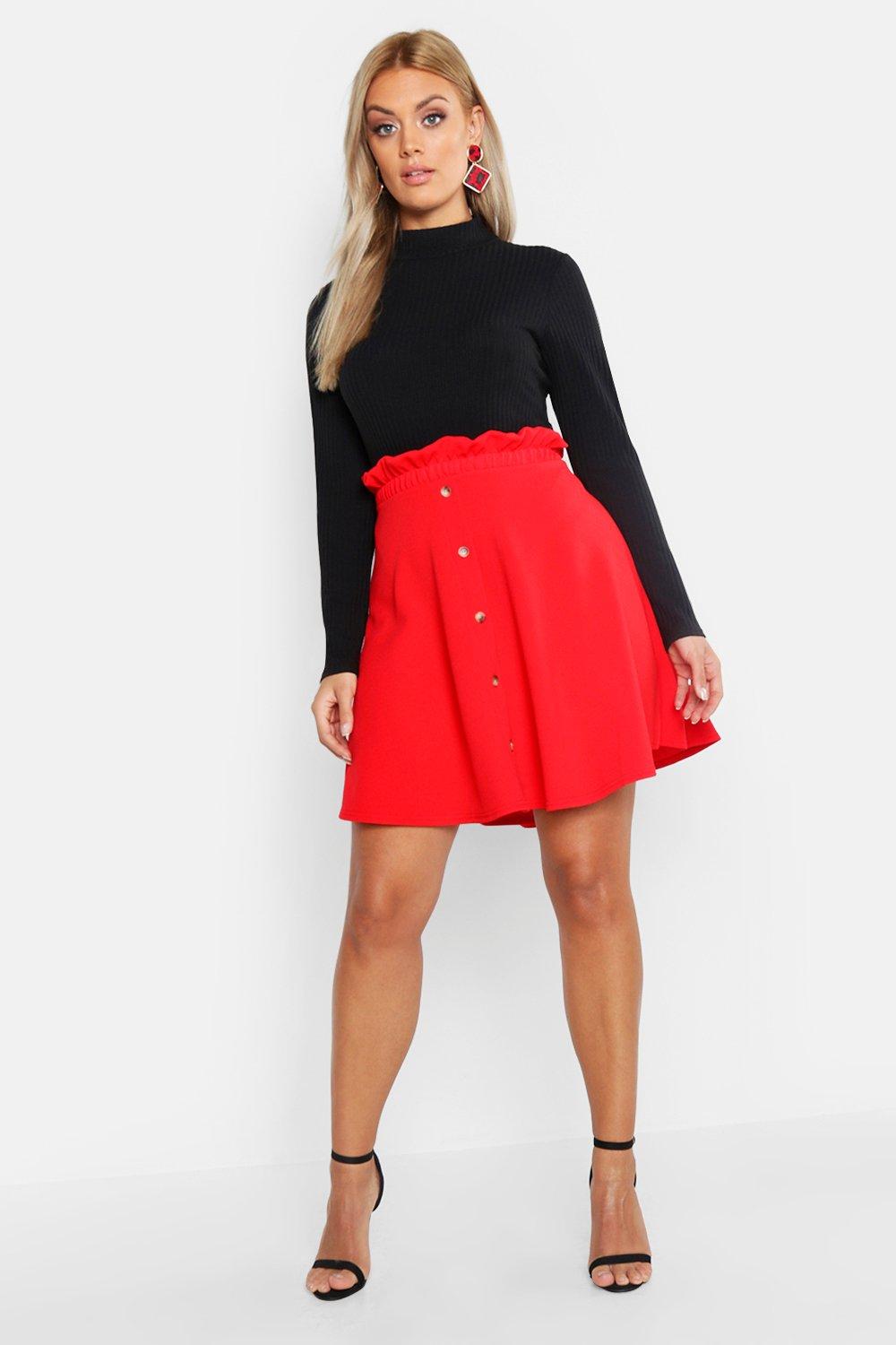 Boohoo shop paperbag skirt