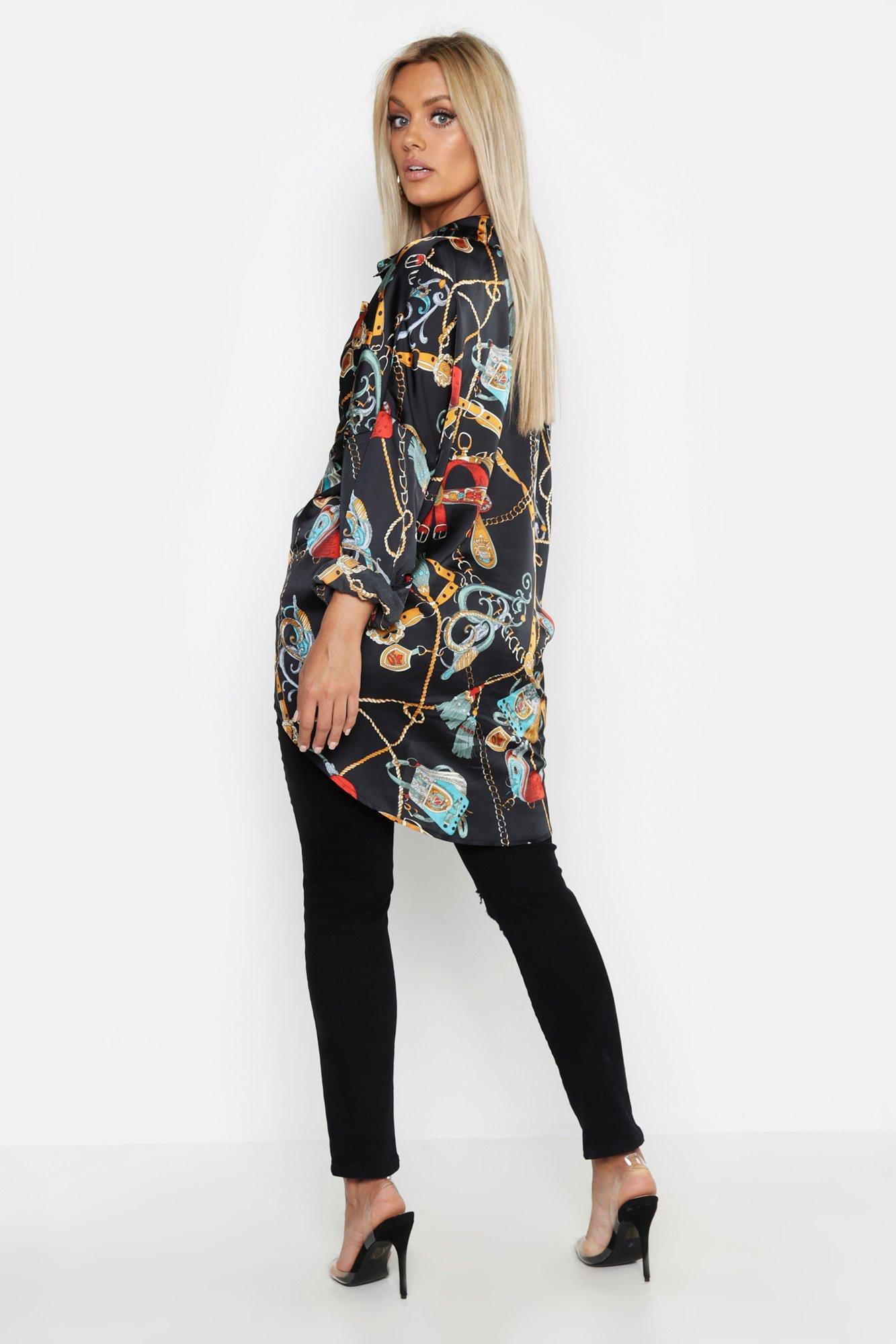 boohoo chain print