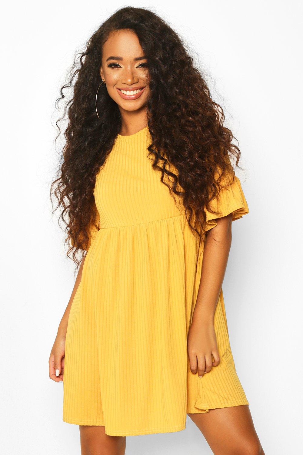 mustard petite dress