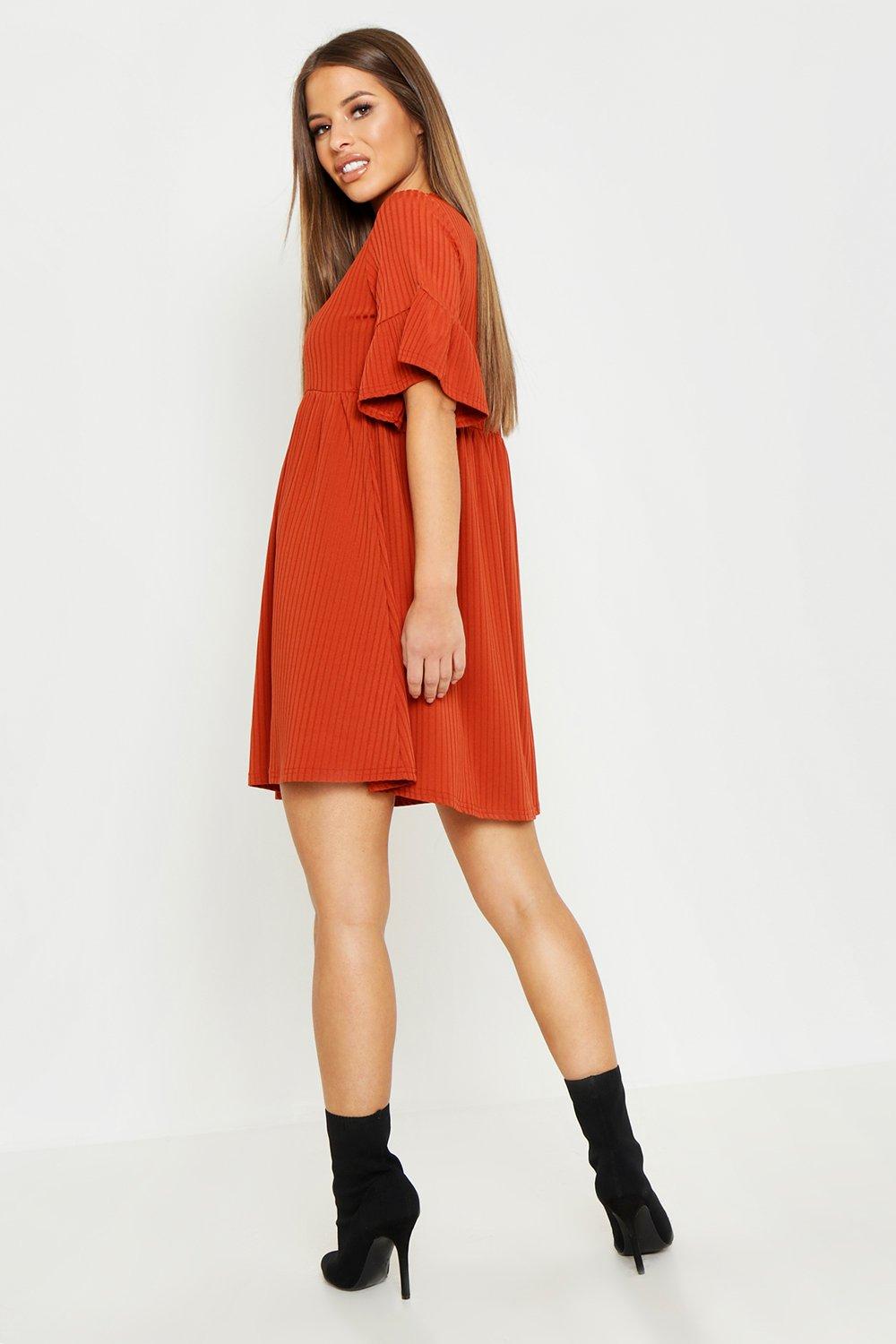 Boohoo terracotta outlet dress