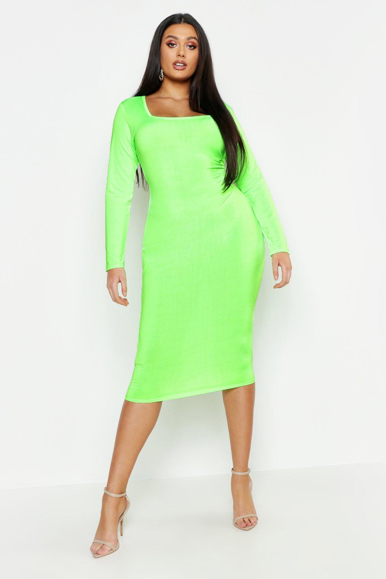 Neon midi dress store uk