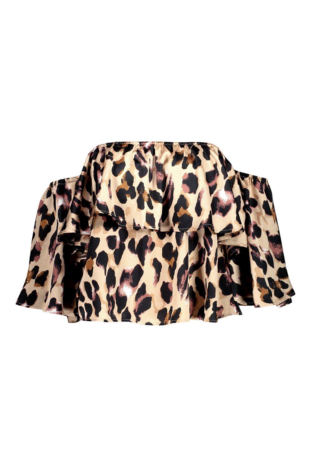 boohoo plus leopard print