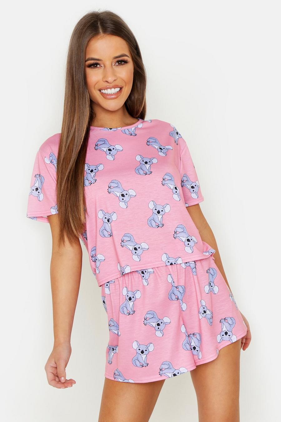 Petite Pyjama mit Shorts und Koala-Print image number 1