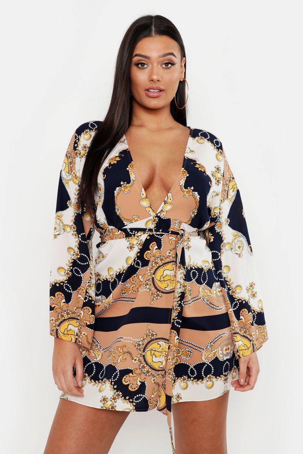 Boohoo 2024 chain print