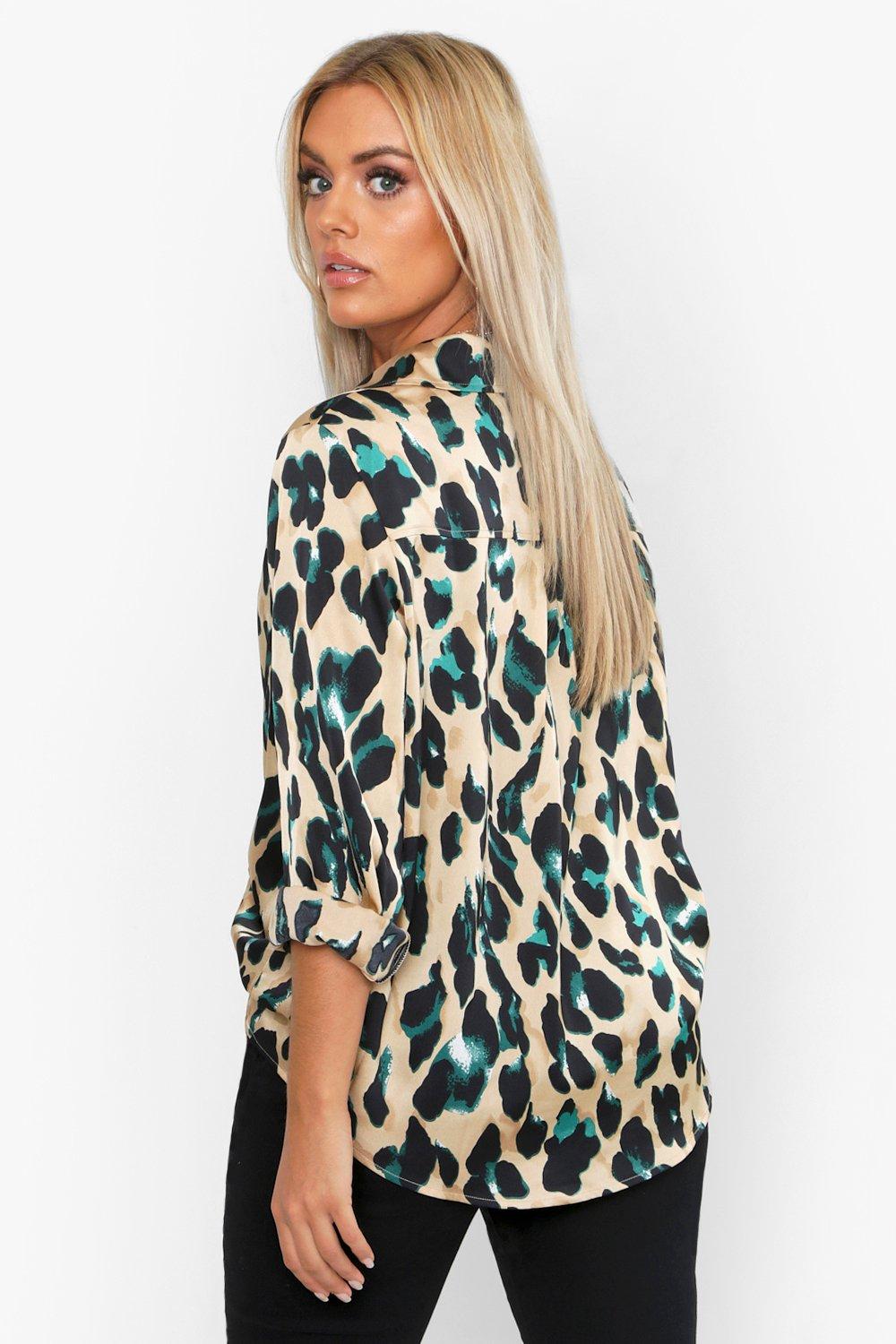 Skkinvalue's satin Leopard printed crop tops night suit for women –  skkinvalue