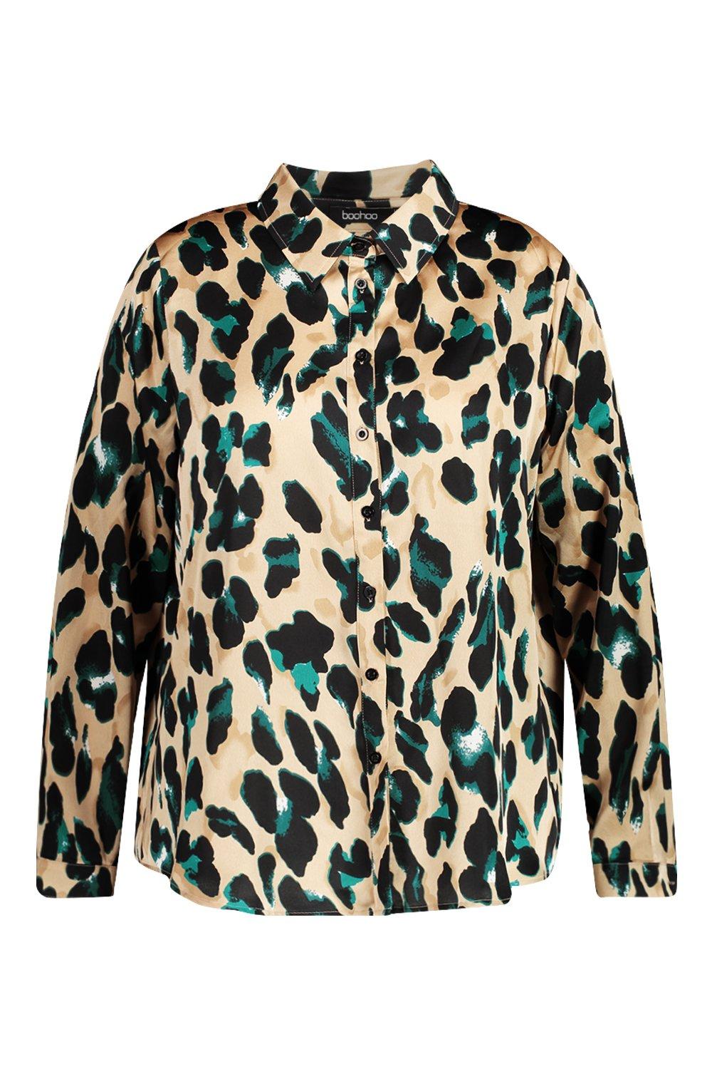 leopard print tops boohoo