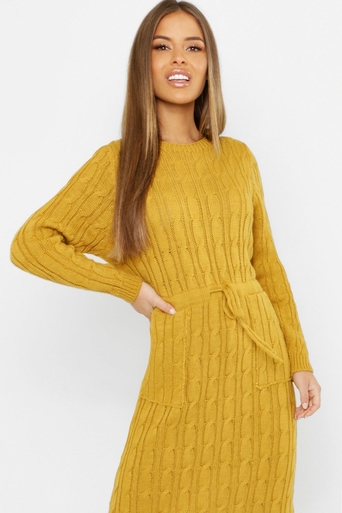 petite cable knit dress