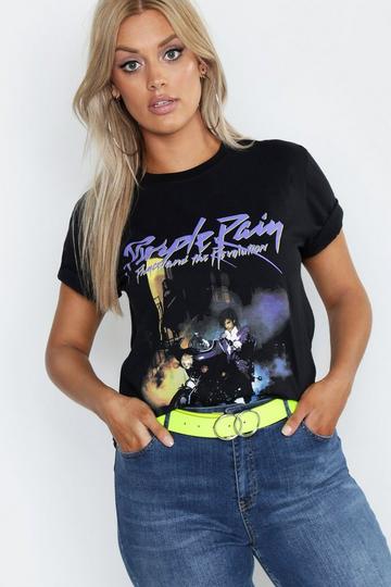 Plus Prince Purple Rain License T-Shirt black