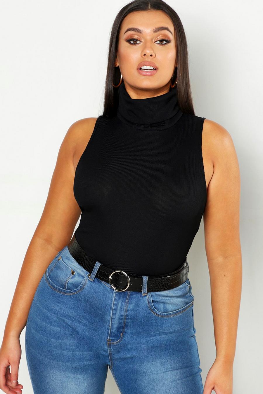 Plus Roll Neck Sleeveless Top image number 1