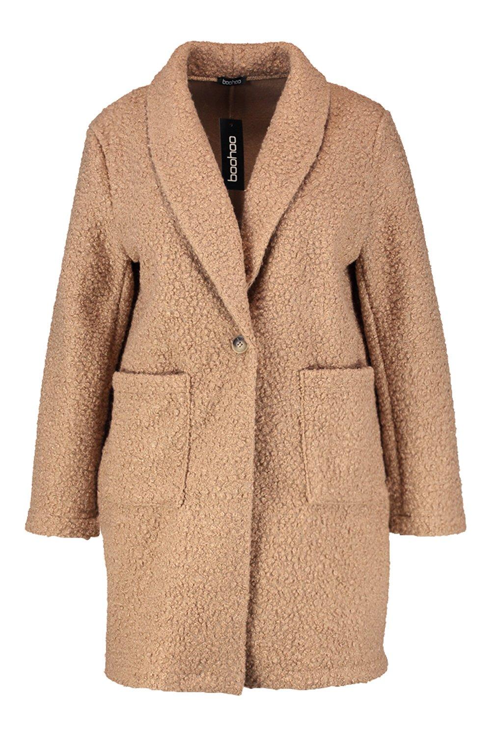 Veste discount mouton camel