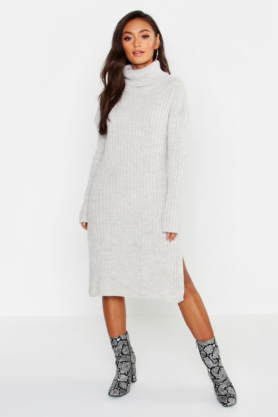 Petite Midaxi-Pulloverkleid mit Seitenschlitz image number 1