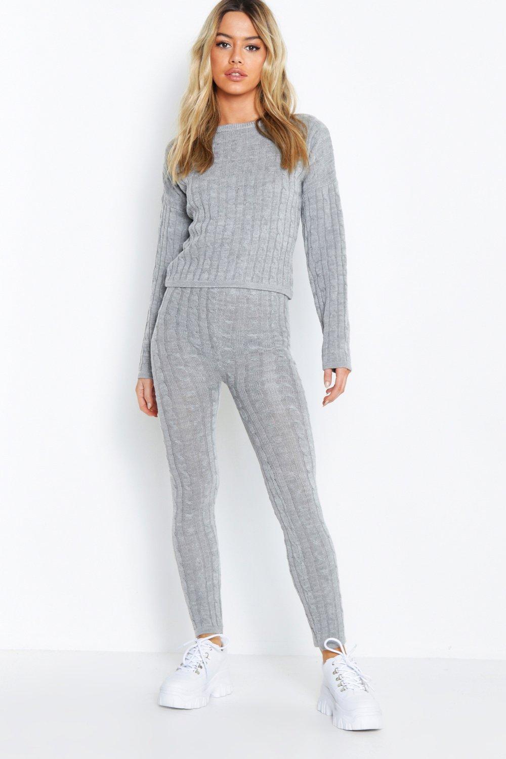 cable knit sweatpants