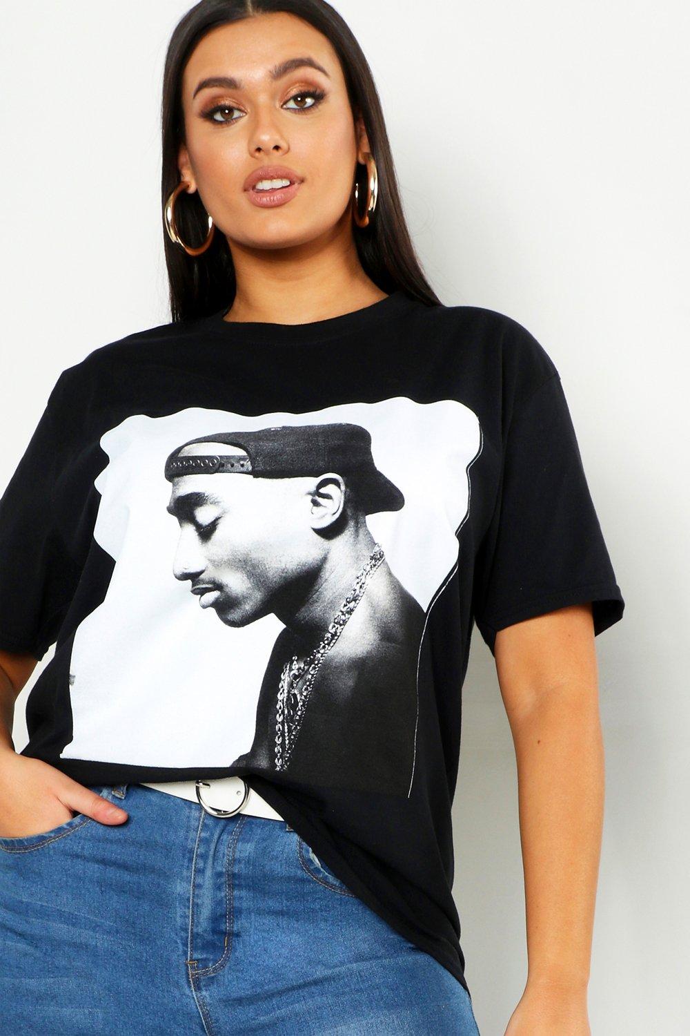 kort kolbe Sæson Plus Tupac License T-Shirt | boohoo
