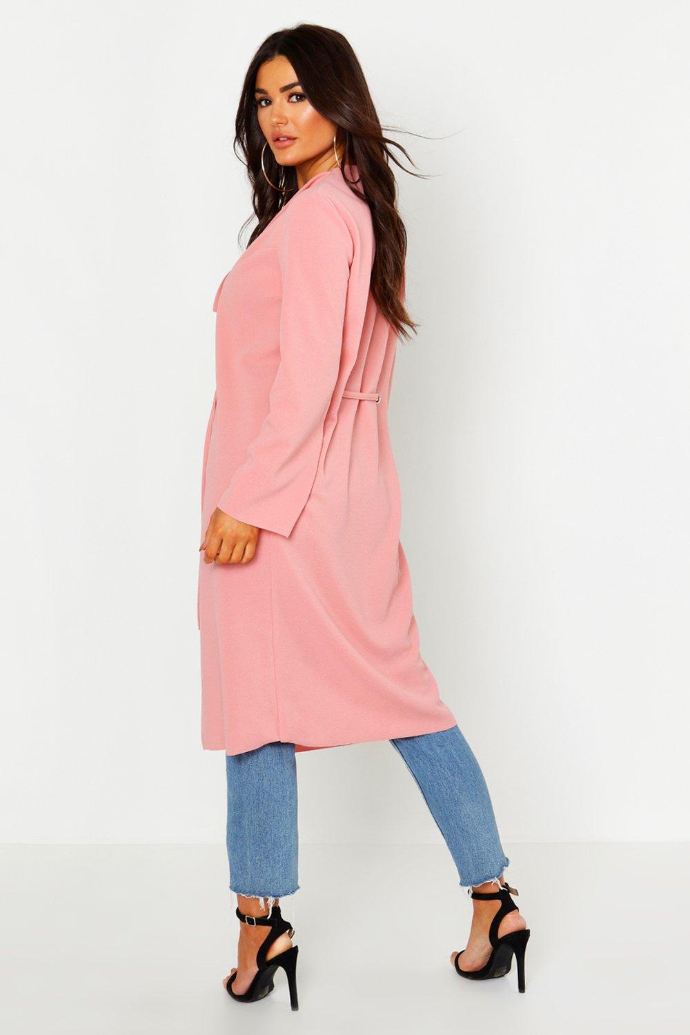 Boohoo duster hot sale coat petite