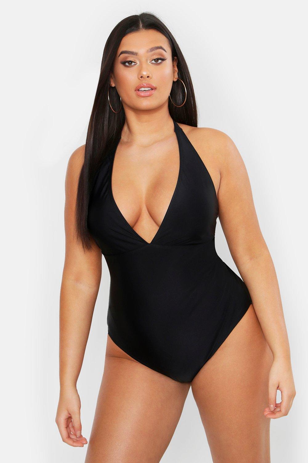 Plus Size Swimwear | Plus Size Bikinis Swimsuits | boohoo UK