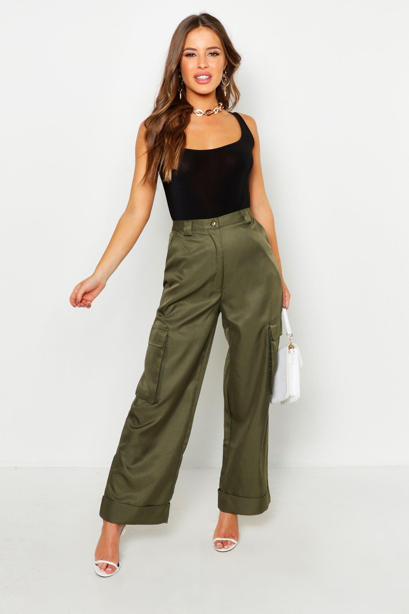 cargo wide leg jeans