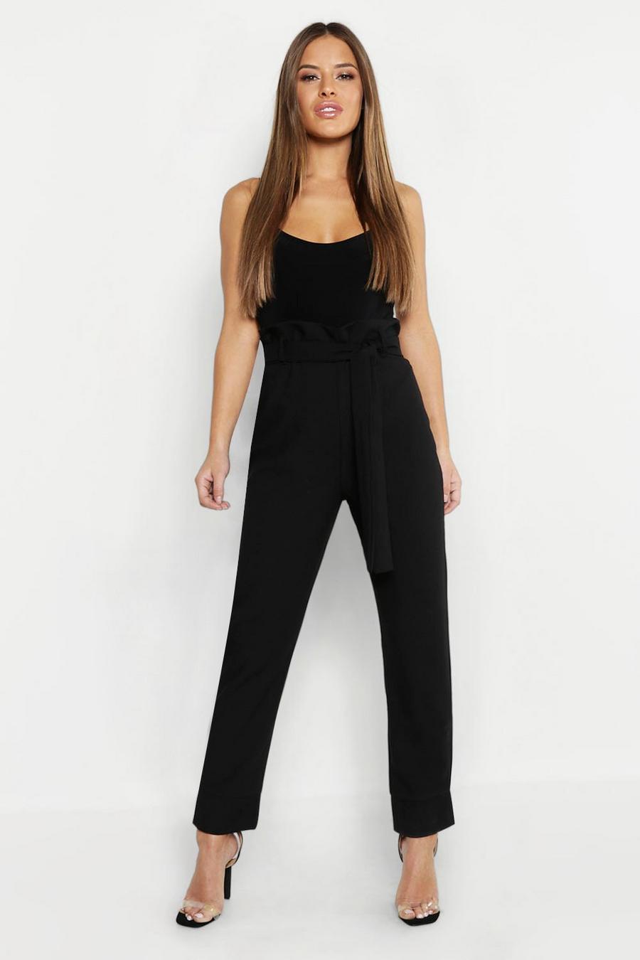 Petite Paper Bag Waist Tapered Trouser image number 1