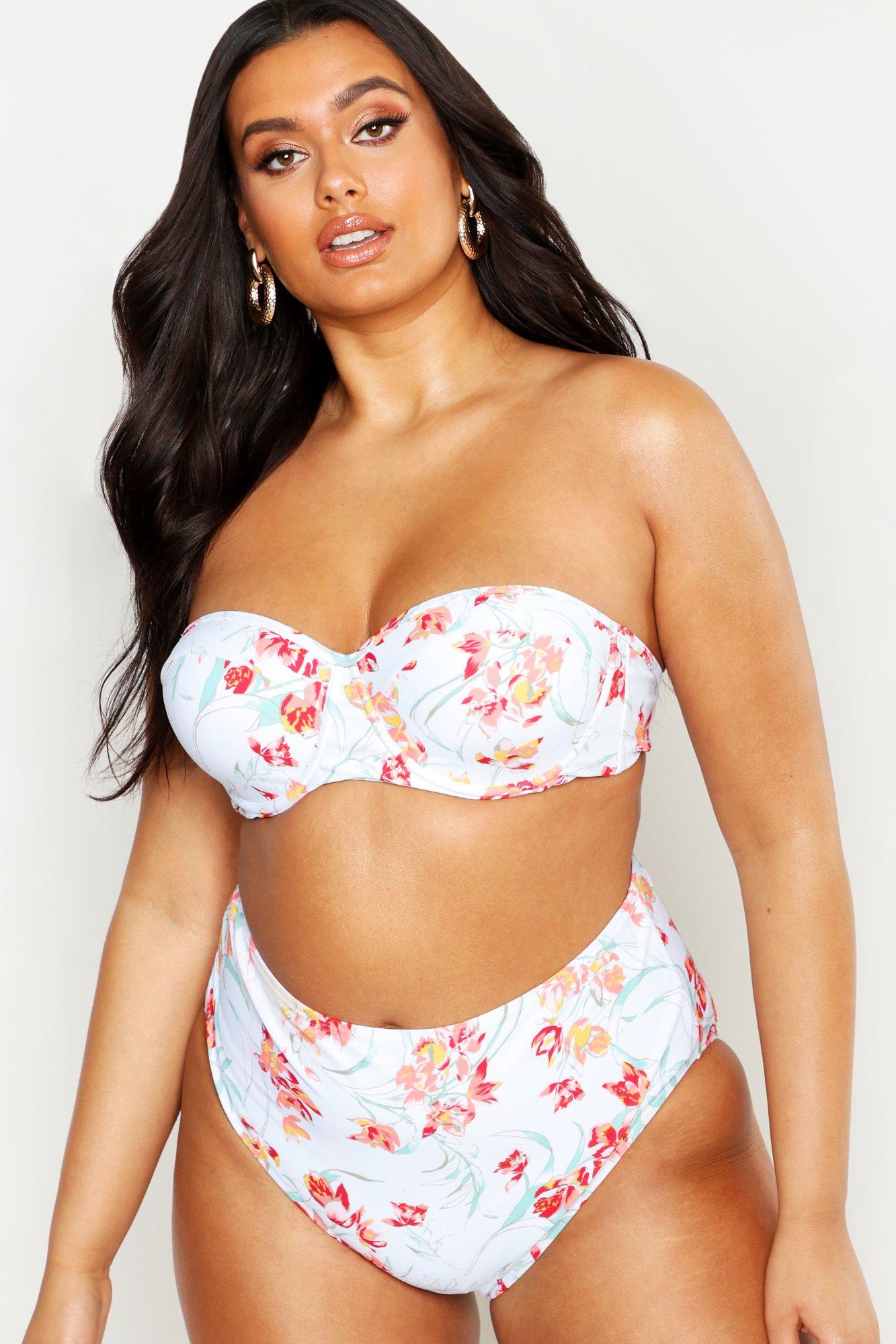 pastel high waisted bikini