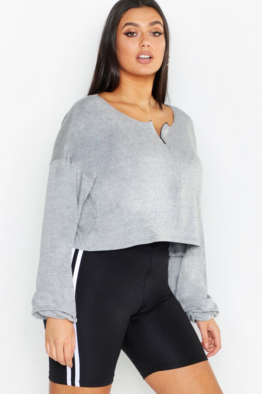 Grey marl Zip Front Sweater image number 1