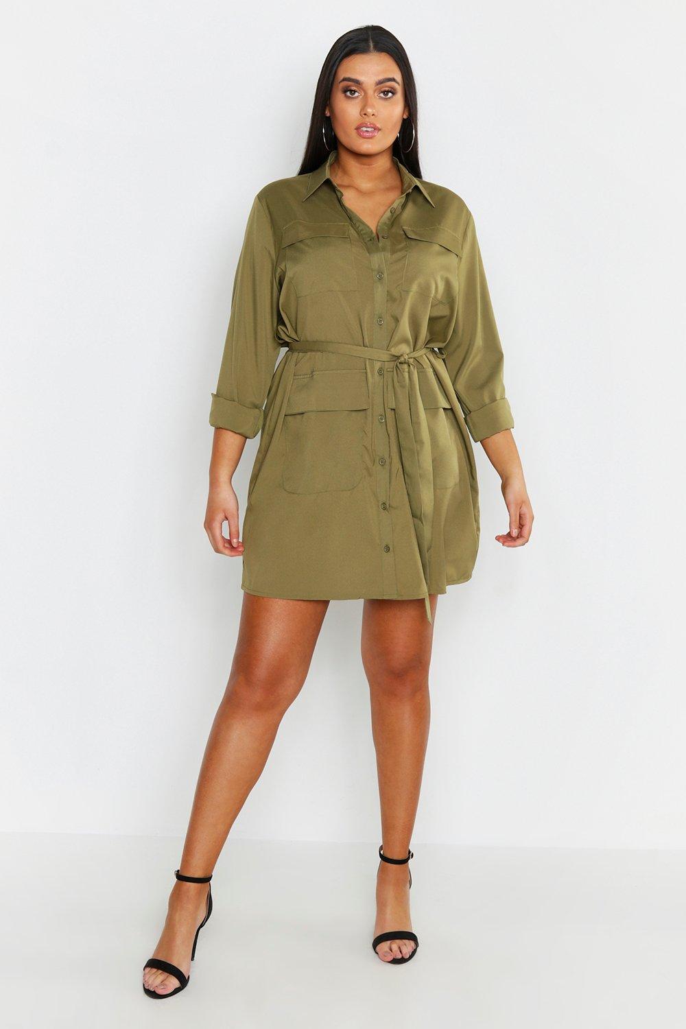 boohoo utility dress