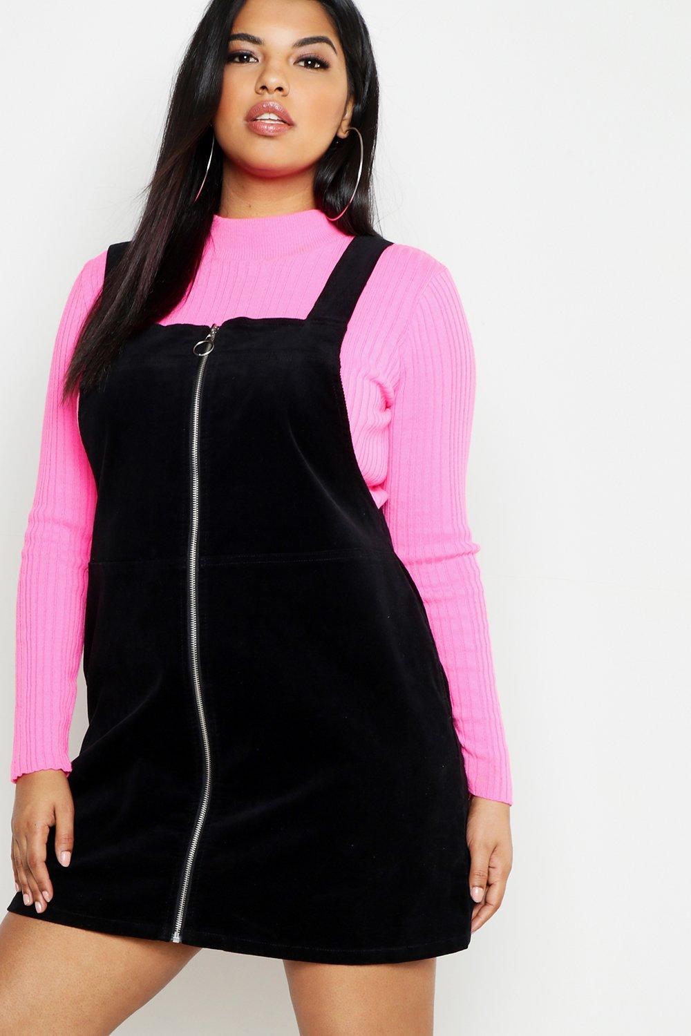 Pinafore zip dress best sale