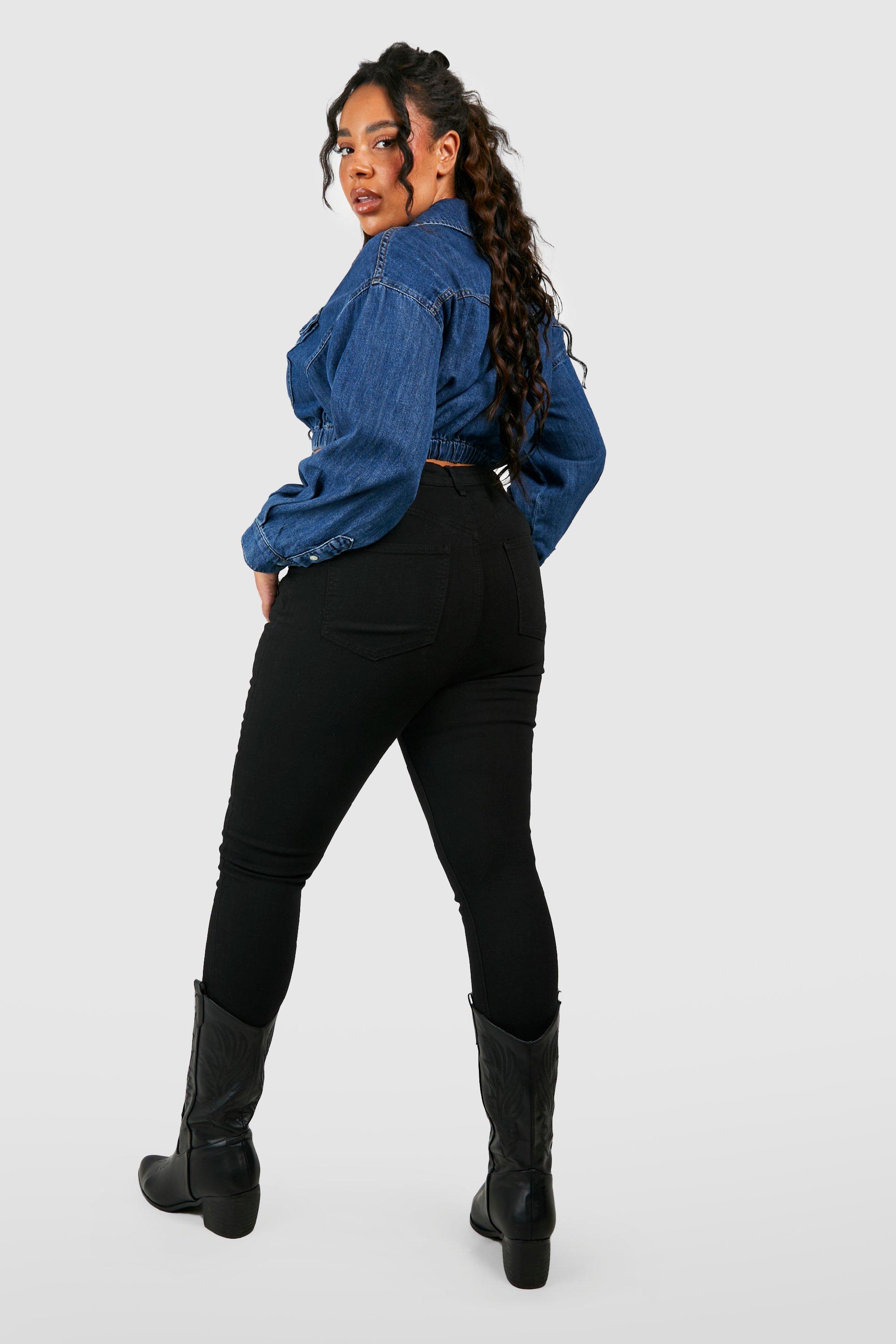 Black jeans for sales plus size women