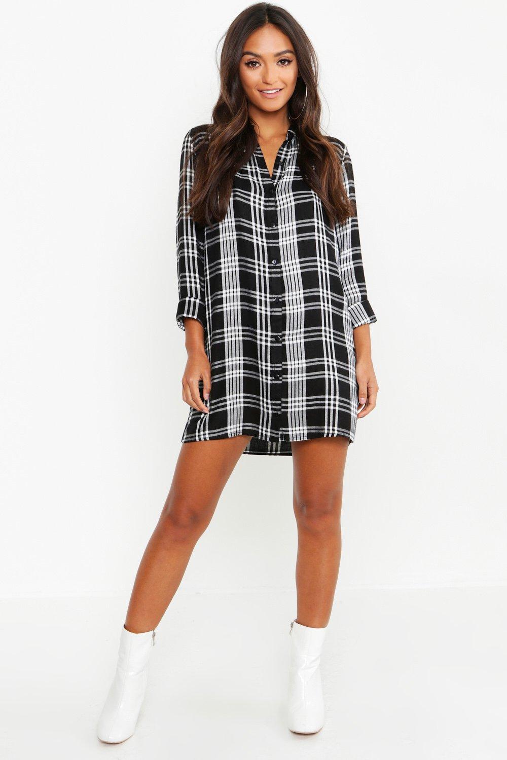 Petite 2025 check dress