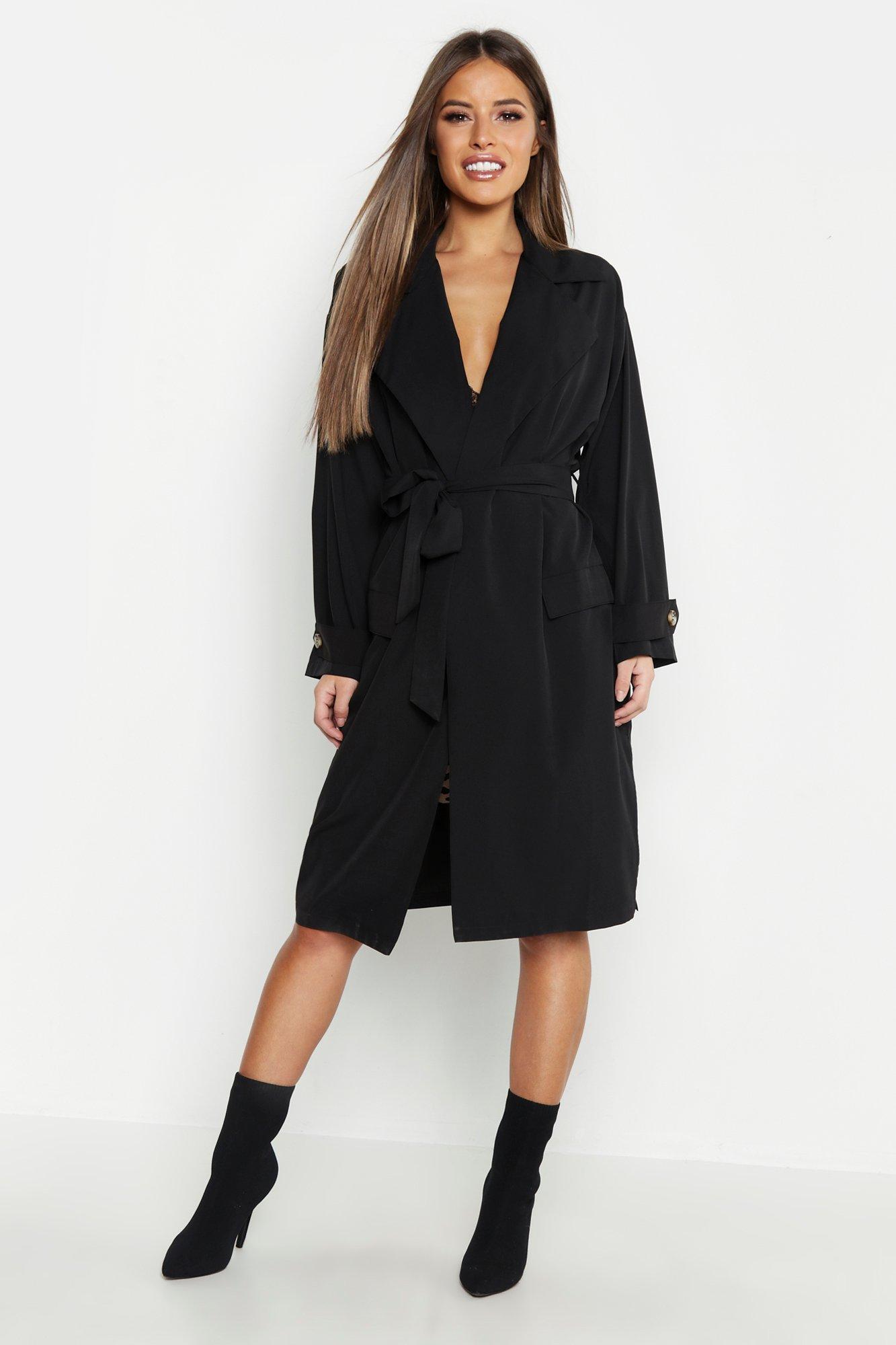 women's petite longline coat