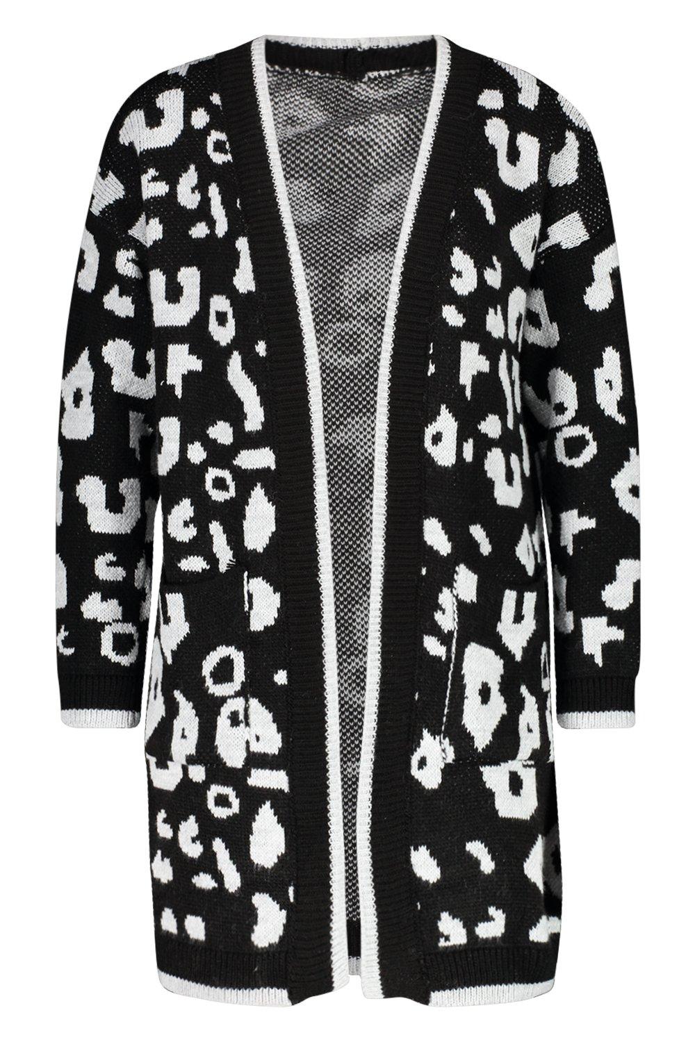 Petite hotsell leopard cardigan