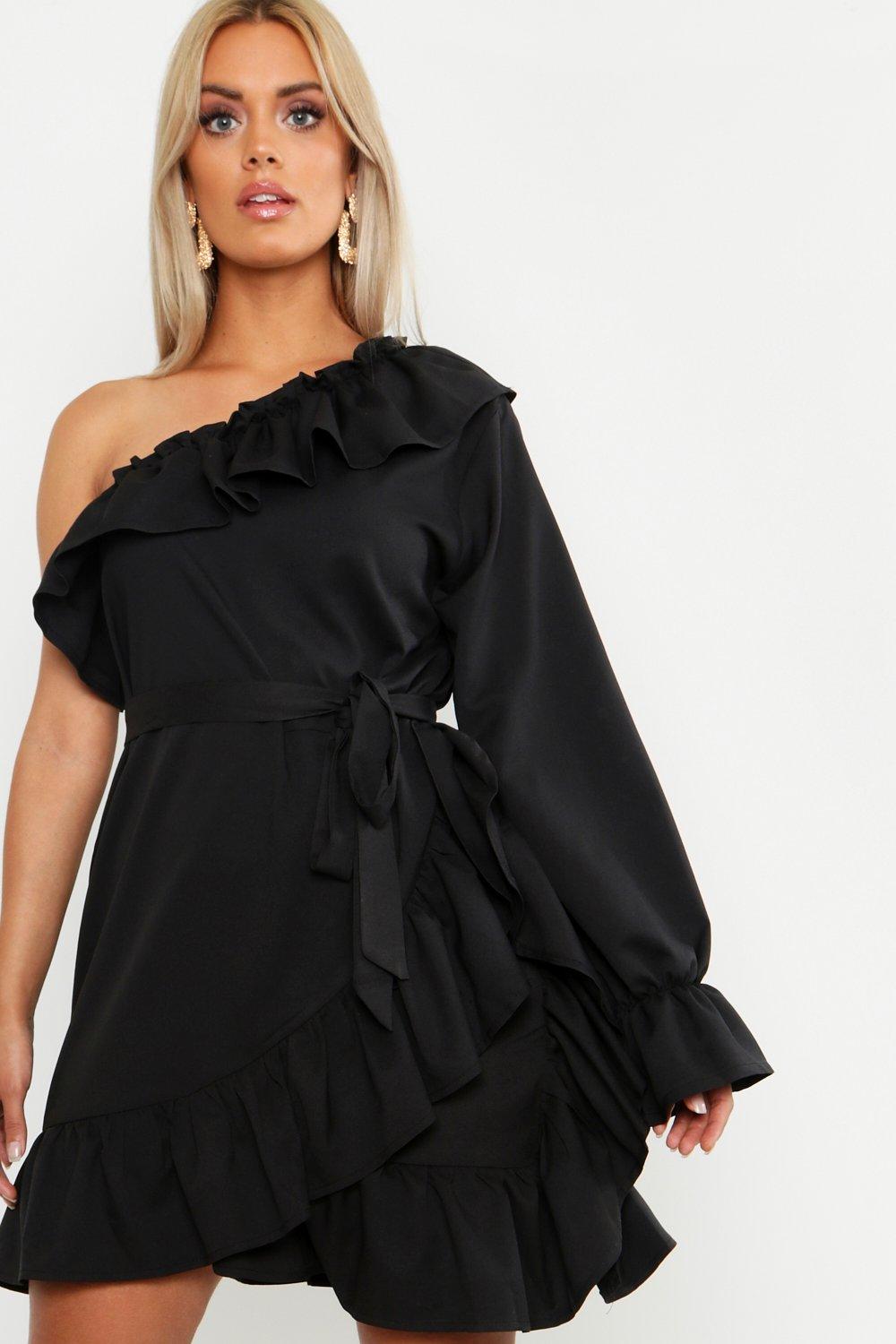 Ruffle tie 2025 waist dress