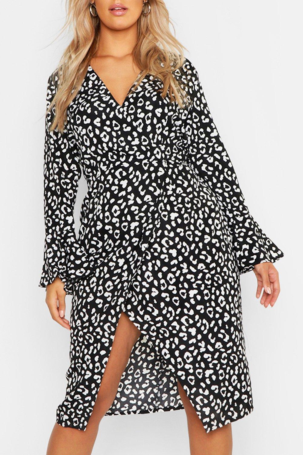 plus leopard midi dress