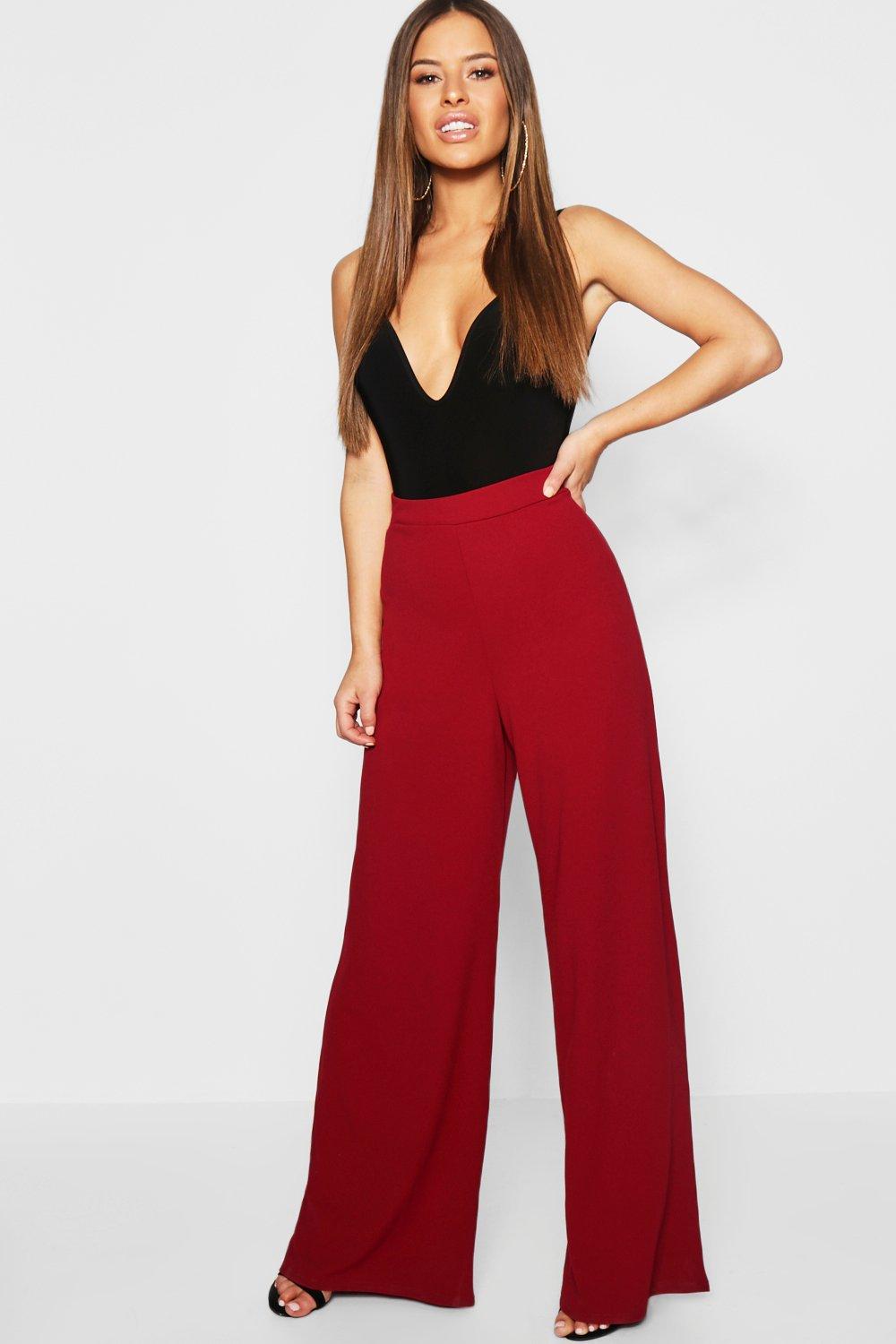 high waisted flared trousers petite