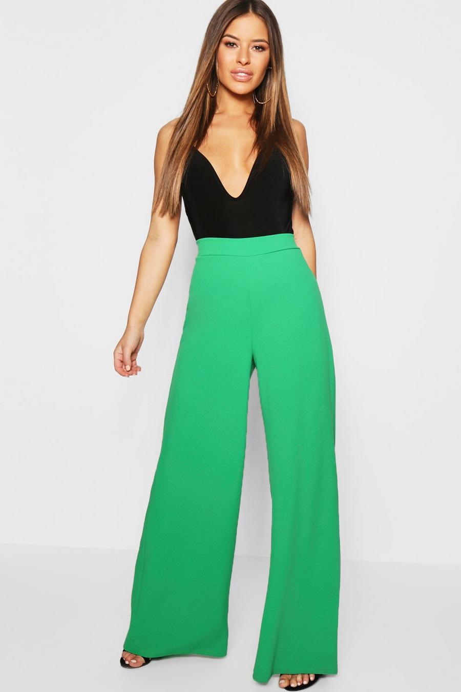 Emerald Petite High Waisted Wide Leg Pants image number 1