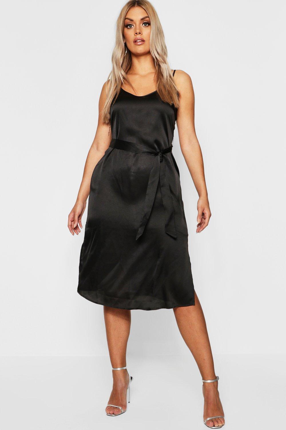 boohoo belted dress