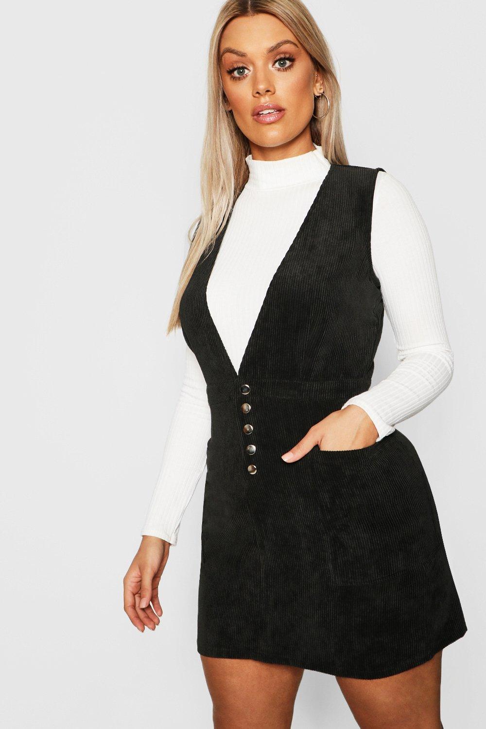 cord dress boohoo