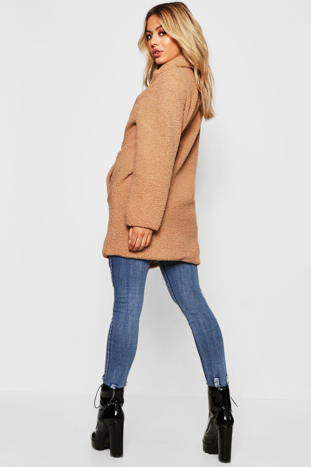 Boohoo petite sale teddy coat