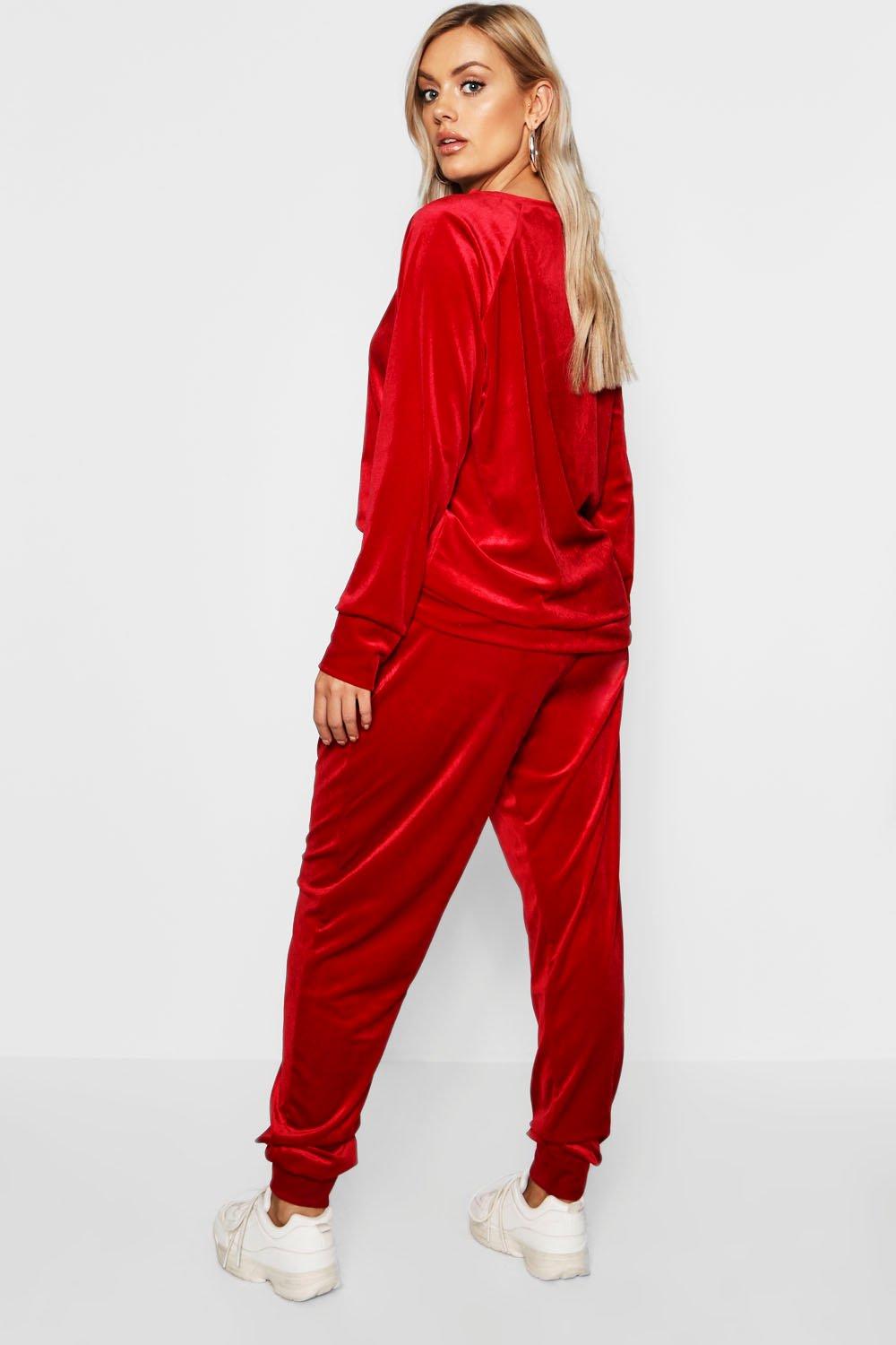 plus size velvet set