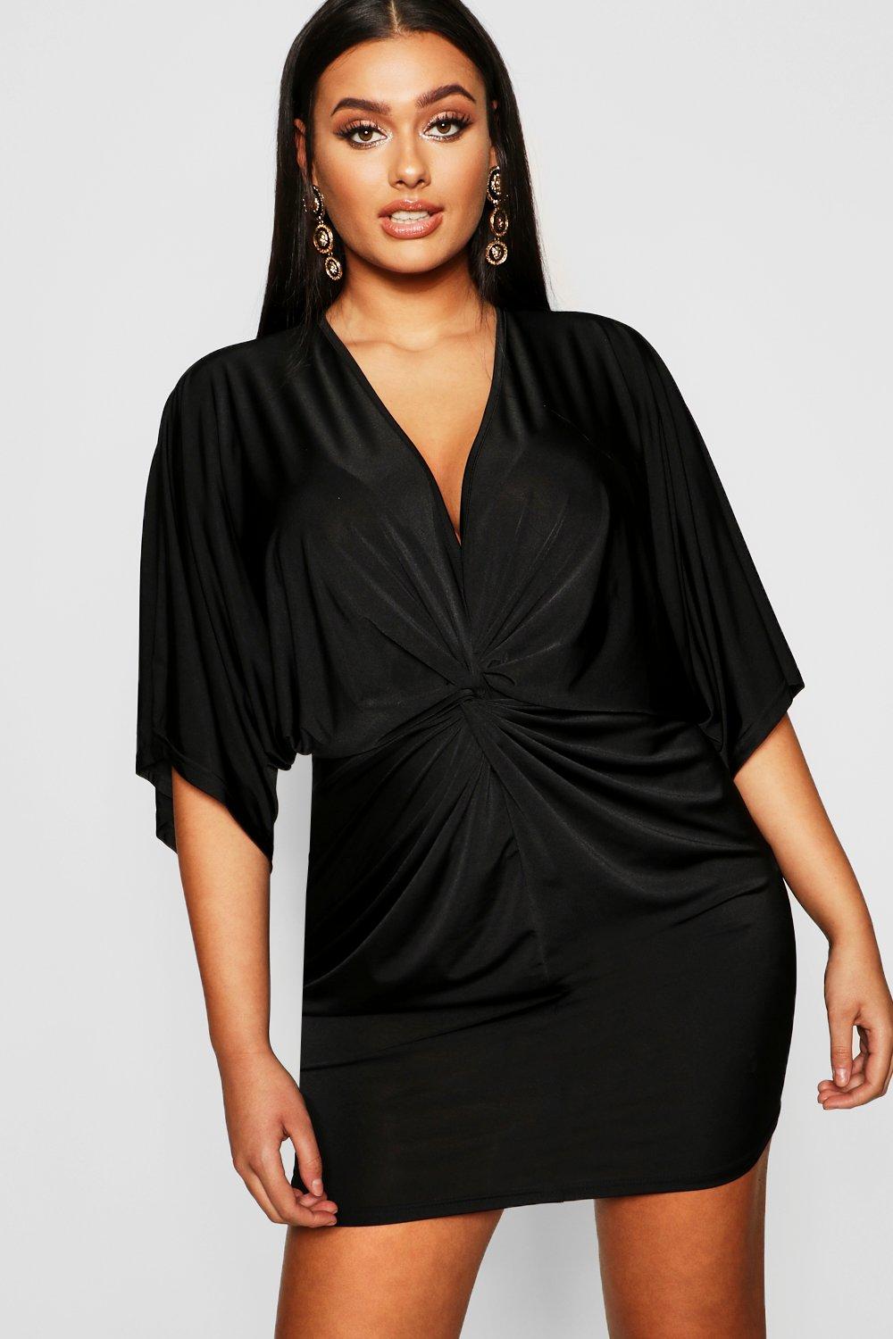 boohoo twist front dress